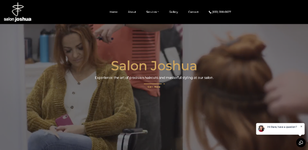 Salon Joshua Desktop View